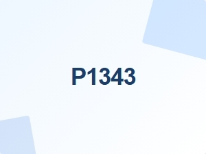 P1343 Engine Error Causes and Fixes