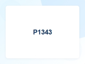 P1343 Engine Error Code Explanation
